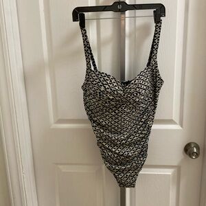 Bond-Eye Blue One Piece Swimsuit Size 14